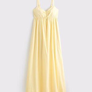 Abercrombie & Fitch Women's Sweetheart Babydoll Maxi Dress